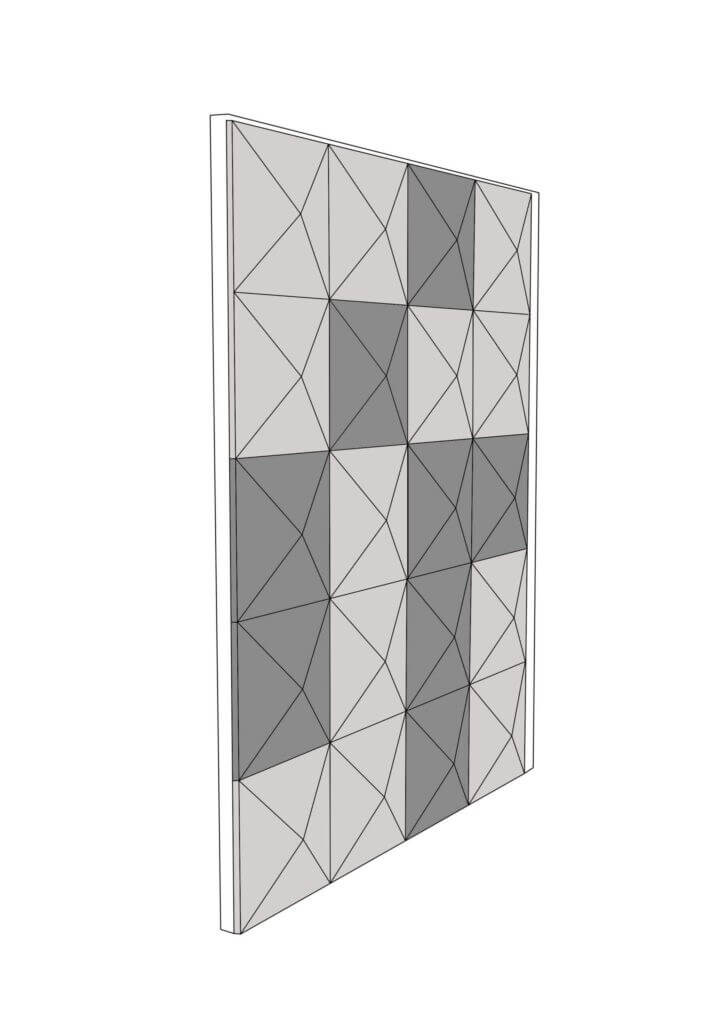 3D Acoustic Fabric Panel